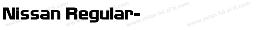 Nissan Regular字体转换